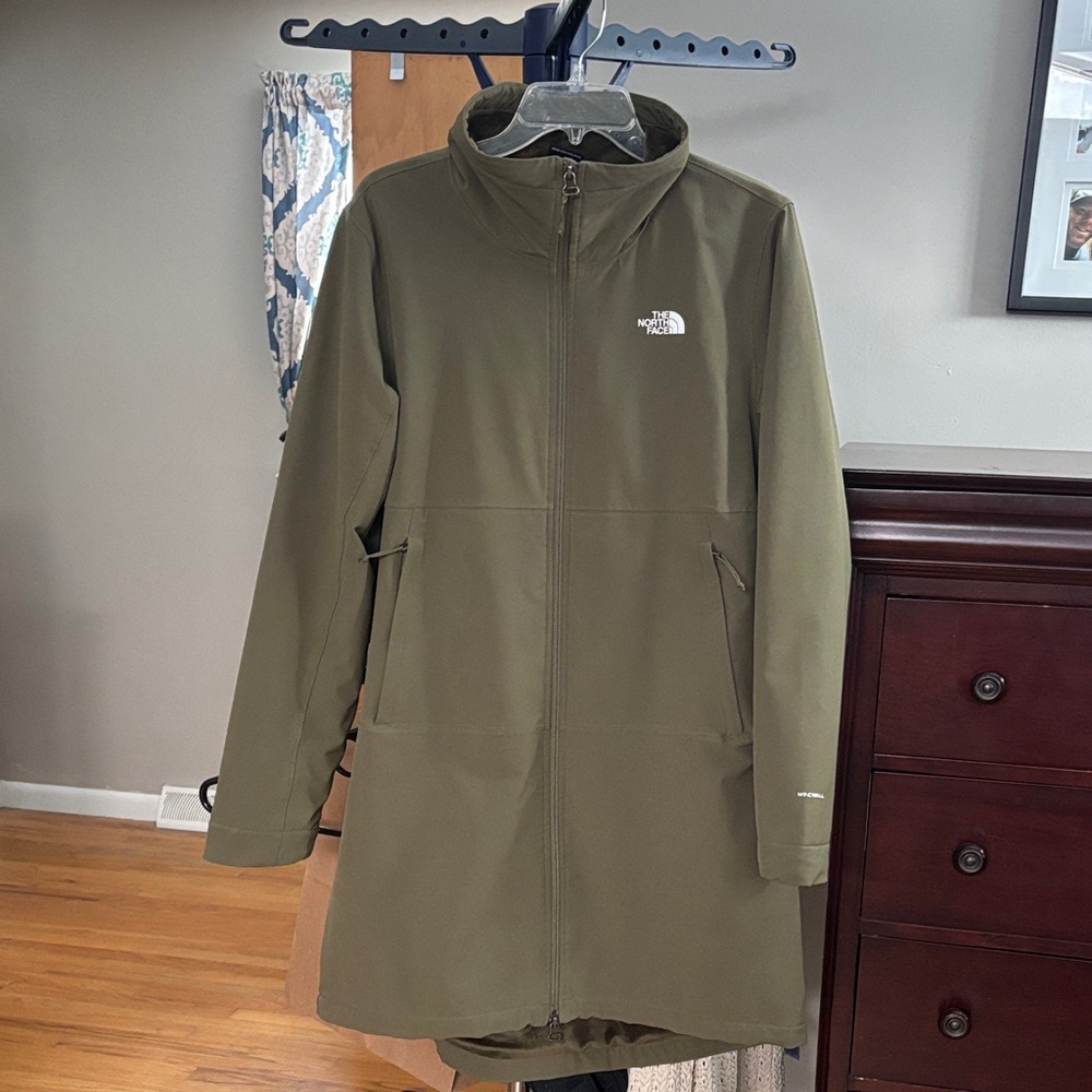 The North Face Forest Green Mid-Length Coat